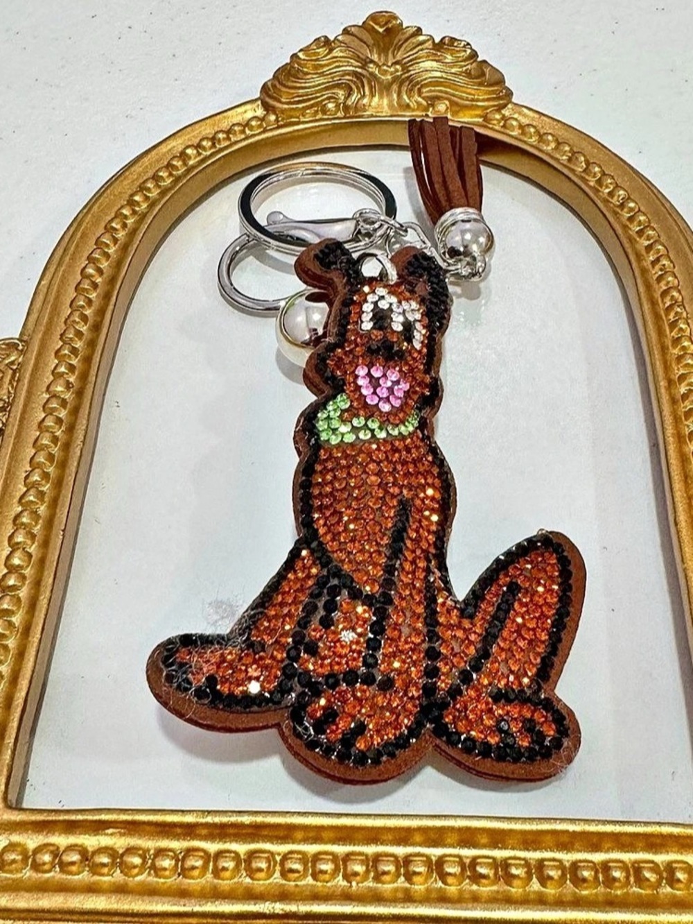 New Brown Dog Keychain Bag Charm